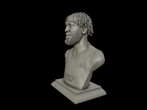 3d portrait of anthony davis with finals look 3d print model Model do druku 3D