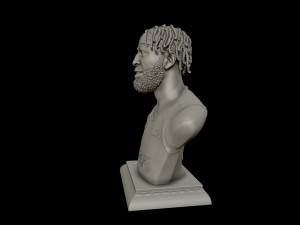 3d portrait of anthony davis with finals look 3d print model Model do druku 3D