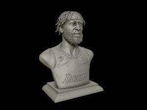 3d portrait of anthony davis with finals look 3d print model Model do druku 3D