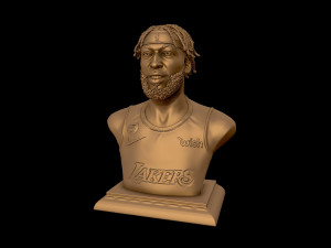 3d portrait of anthony davis with finals look 3d print model Model do druku 3D