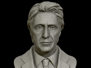3d portrait sculpture of al pacino 3d print model Model Cetak 3D