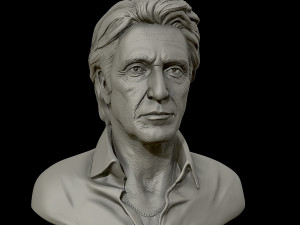 3d portrait sculpture of al pacino 3d print model Model Cetak 3D