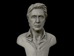 3d portrait sculpture of al pacino 3d print model Model Cetak 3D