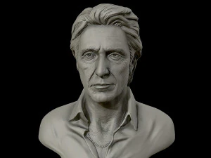 अल पचिनो 3डी प्रिंट मॉडल की 3डी पोर्ट्रेट मूर्तिकला 3D प्रिंट मॉडल