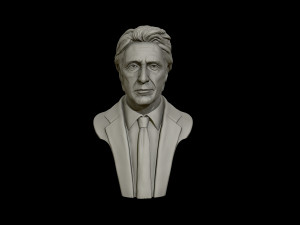 3d portrait sculpture of al pacino 3d print model Model Cetak 3D