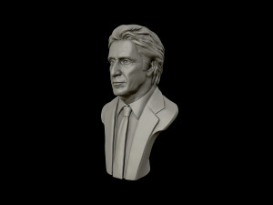 3d portrait sculpture of al pacino 3d print model Model Cetak 3D