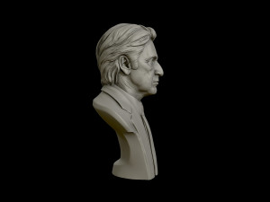 3d portrait sculpture of al pacino 3d print model Model Cetak 3D