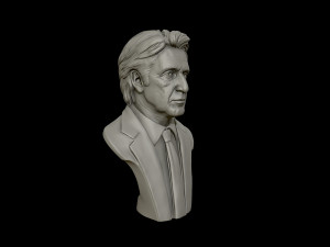 3d portrait sculpture of al pacino 3d print model Model Cetak 3D