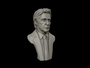 3d portrait sculpture of al pacino 3d print model Model Cetak 3D