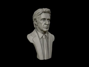अल पचिनो 3डी प्रिंट मॉडल की 3डी पोर्ट्रेट मूर्तिकला 3D प्रिंट मॉडल