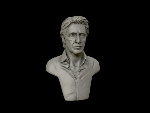 3d portrait sculpture of al pacino 3d print model Model Cetak 3D