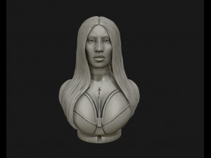 3d sculpture of nicki minaj ready to 3d print 3d print model 3D Print Model