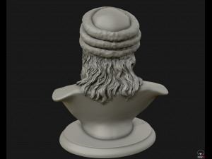 rajneesh osho 3d printable sculpture 3d print model 3D Принт Модель