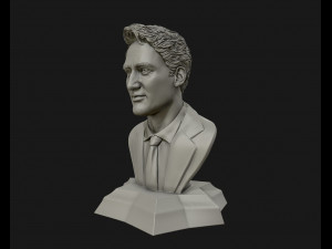 justin trudeau 3d portrait ready to 3d print 3d print model Modelo de Impressão 3D