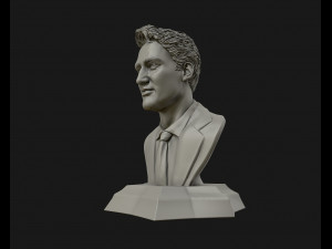 justin trudeau 3d portrait ready to 3d print 3d print model Modelo de Impressão 3D
