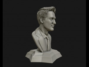 justin trudeau 3d portrait ready to 3d print 3d print model Modelo de Impressão 3D