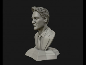 justin trudeau 3d portrait ready to 3d print 3d print model Modelo de Impressão 3D