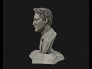 justin trudeau 3d portrait ready to 3d print 3d print model Modelo de Impressão 3D