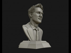 justin trudeau 3d portrait ready to 3d print 3d print model Modelo de Impressão 3D