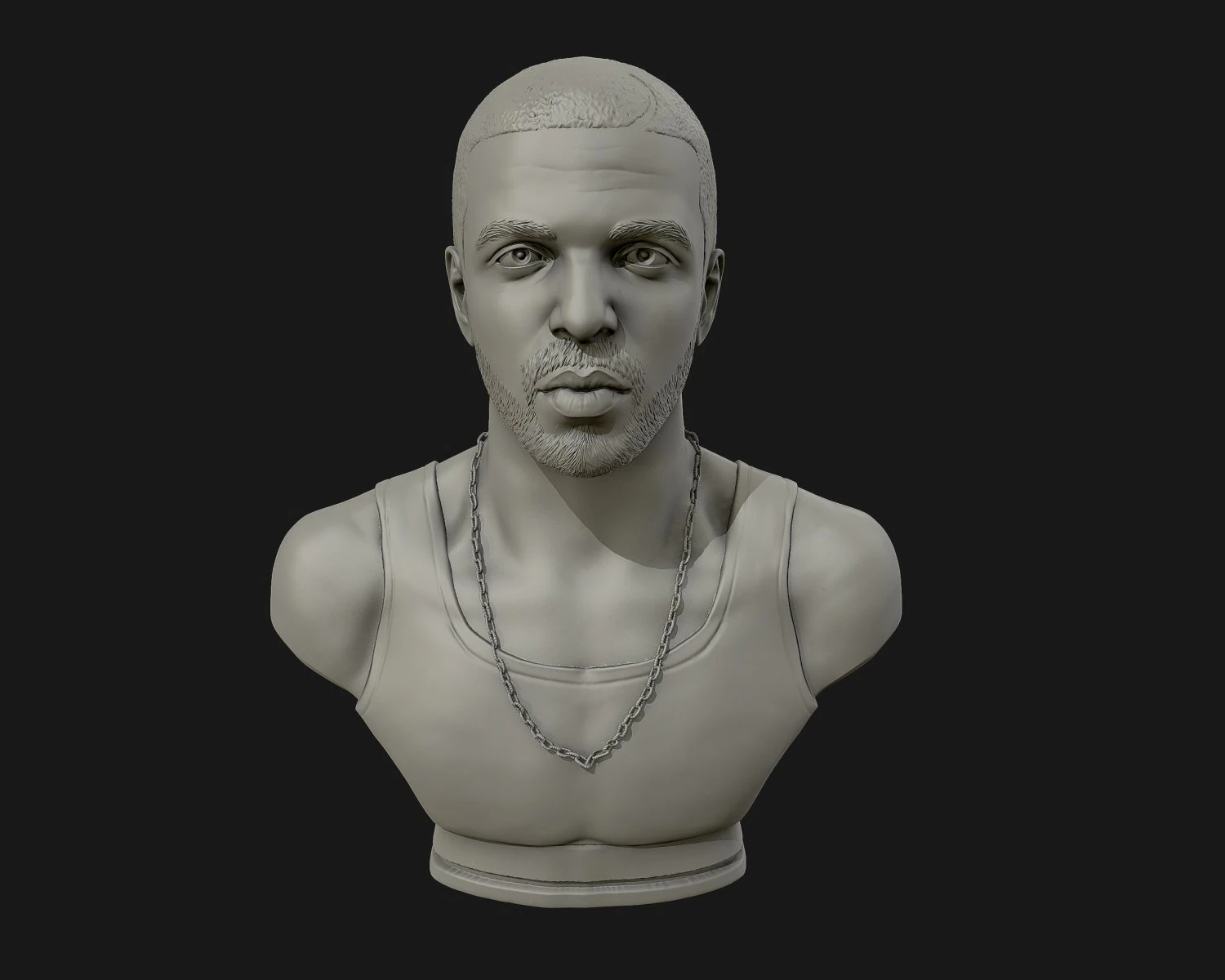 drake sculpture ready to print 3d print model 3D Print Model .c4d .max .obj .3ds .fbx .stl .blend 