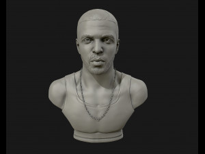 drake sculpture ready to print 3d print model 3D Print Model