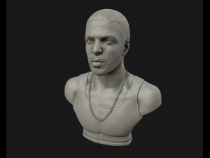 drake sculpture ready to print 3d print model 3D Print Model