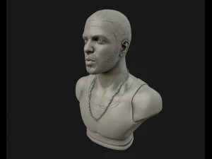 drake sculpture ready to print 3d print model 3D Print Model