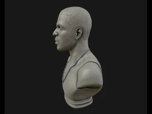 drake sculpture ready to print 3d print model 3D Print Model