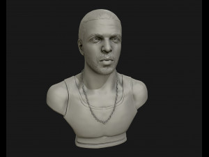 drake sculpture ready to print 3d print model 3D Baskı Modeli
