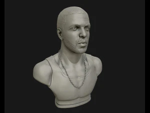 drake sculpture ready to print 3d print model 3D Print Model