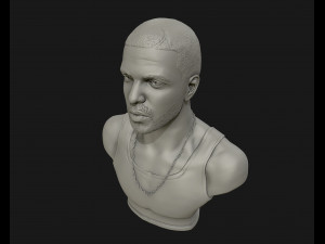 drake sculpture ready to print 3d print model 3D Baskı Modeli