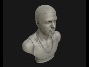 drake sculpture ready to print 3d print model 3D Print Model