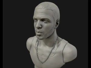drake sculpture ready to print 3d print model 3D Print Model