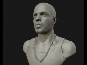drake sculpture ready to print 3d print model 3D Baskı Modeli