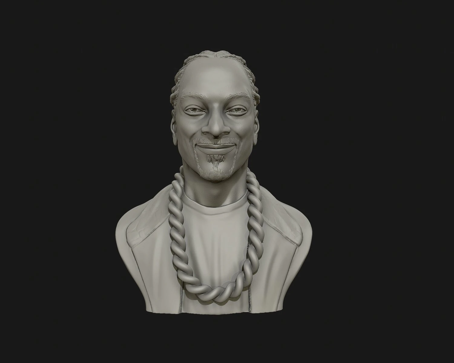 snoop dogg 3d sculpture ready to 3d print 3d print model 3D Print Model .c4d .max .obj .3ds .fbx .stl .blend 