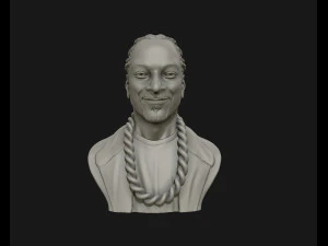 patung 3d snoop dogg siap cetak 3d model cetak 3d Model Cetak 3D