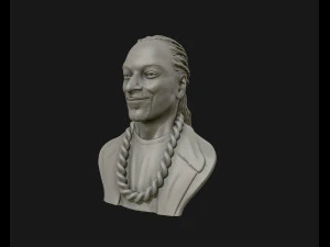 snoop dogg 3d sculpture ready to 3d print 3d print model 3D Print Model