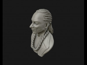 snoop dogg 3d sculpture ready to 3d print 3d print model 3D Принт Модель