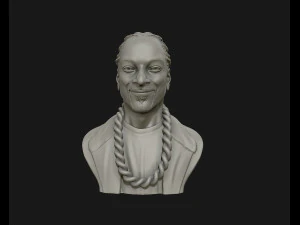 snoop dogg 3d sculpture ready to 3d print 3d print model 3D Print Model