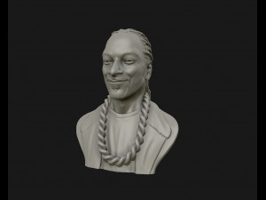 snoop dogg 3d sculpture ready to 3d print 3d print model 3D Принт Модель