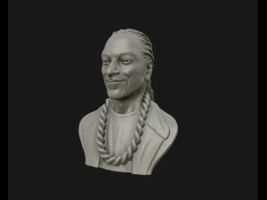 snoop dogg 3d sculpture ready to 3d print 3d print model 3D Print Model