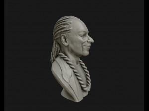 snoop dogg 3d sculpture ready to 3d print 3d print model 3D Принт Модель