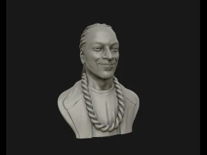 snoop dogg 3d sculpture ready to 3d print 3d print model 3D Print Model