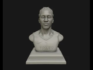 patung potret 3d kawhi leonard siap cetak 3d model cetak 3d Model Cetak 3D