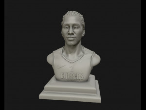 kawhi leonard 3d portrait sculpture ready to 3d print 3d print model 3D 打印模型