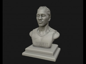 kawhi leonard 3d portrait sculpture ready to 3d print 3d print model 3D 打印模型
