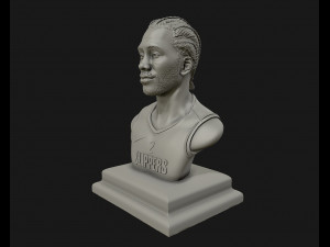 kawhi leonard 3d portrait sculpture ready to 3d print 3d print model 3D 打印模型