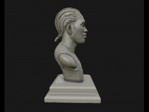 kawhi leonard 3d portrait sculpture ready to 3d print 3d print model 3D 打印模型