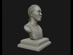 kawhi leonard 3d portrait sculpture ready to 3d print 3d print model 3D 打印模型