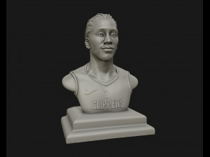 kawhi leonard 3d portrait sculpture ready to 3d print 3d print model 3D 打印模型